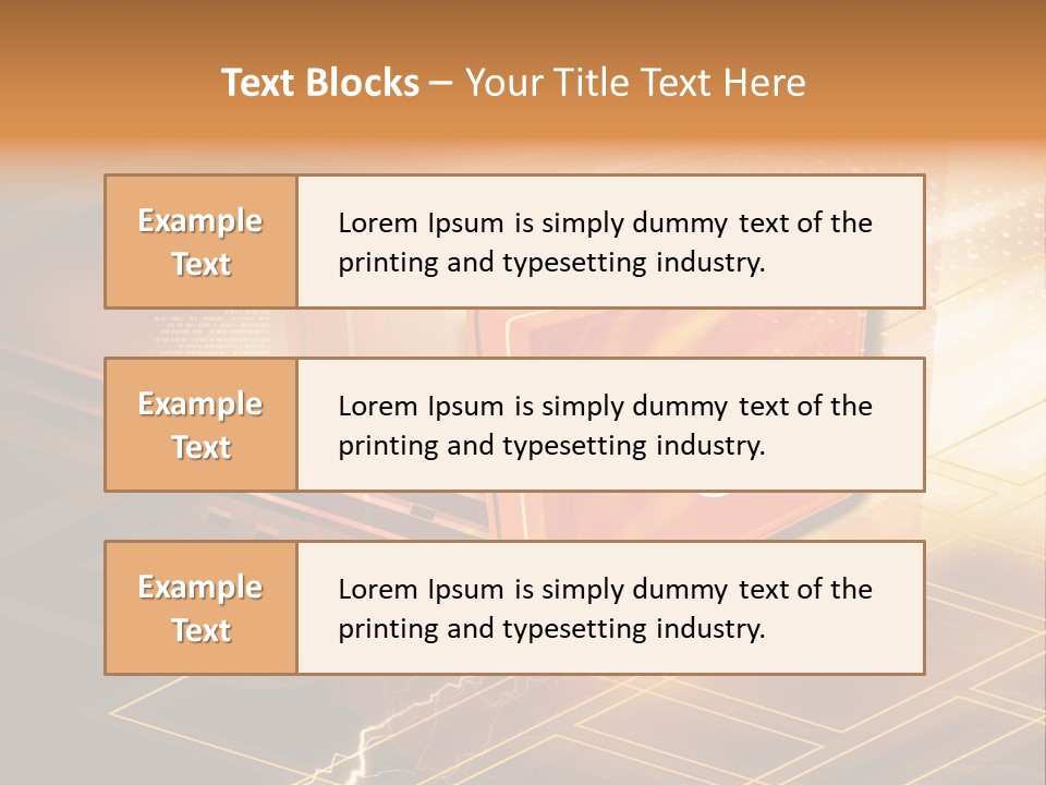 Case Threedimensional Effects PowerPoint Template