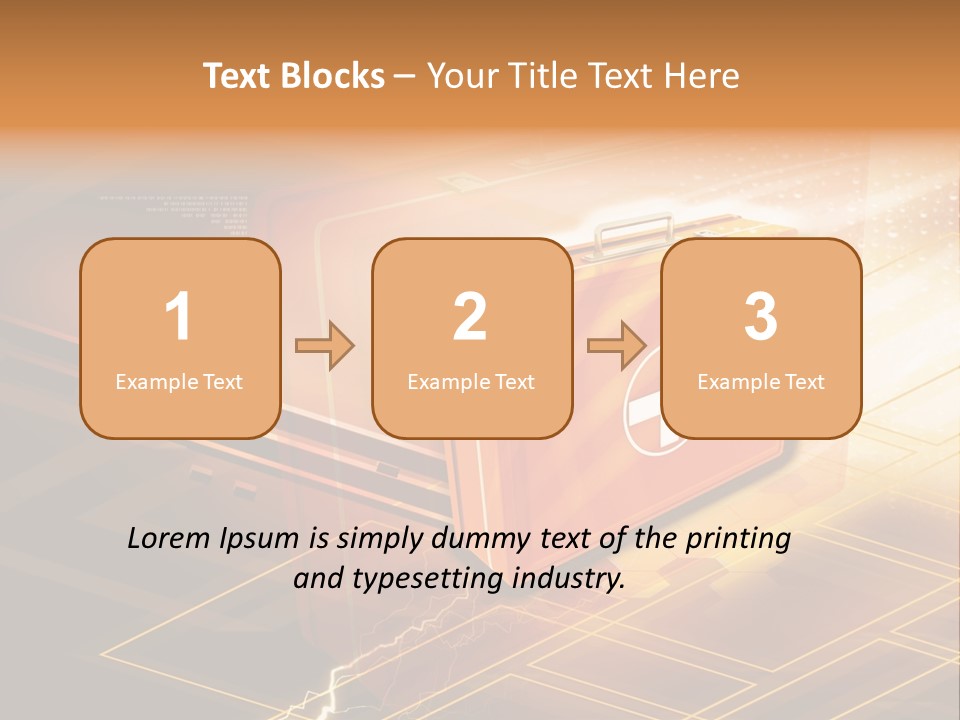 Case Threedimensional Effects PowerPoint Template
