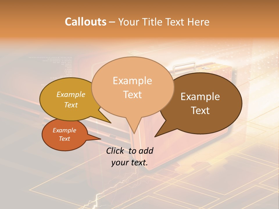 Case Threedimensional Effects PowerPoint Template