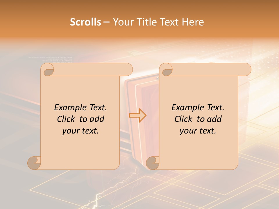 Case Threedimensional Effects PowerPoint Template