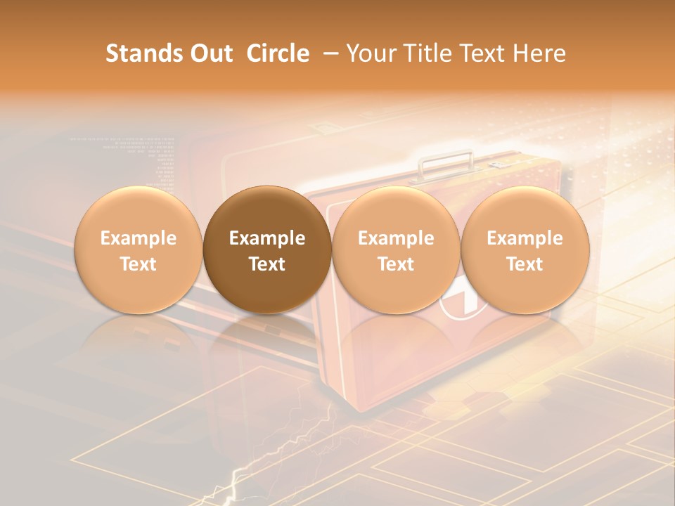 Case Threedimensional Effects PowerPoint Template