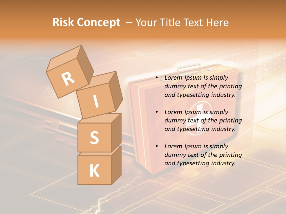 Case Threedimensional Effects PowerPoint Template