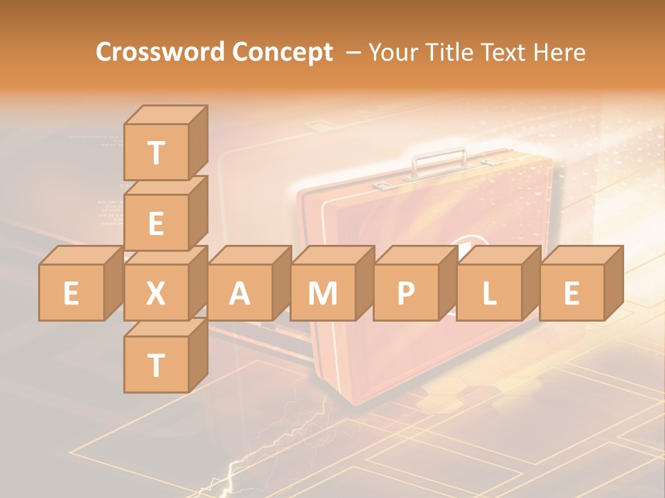 Case Threedimensional Effects PowerPoint Template