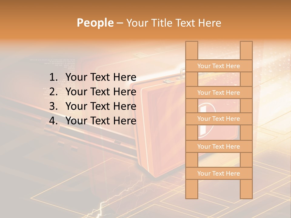 Case Threedimensional Effects PowerPoint Template