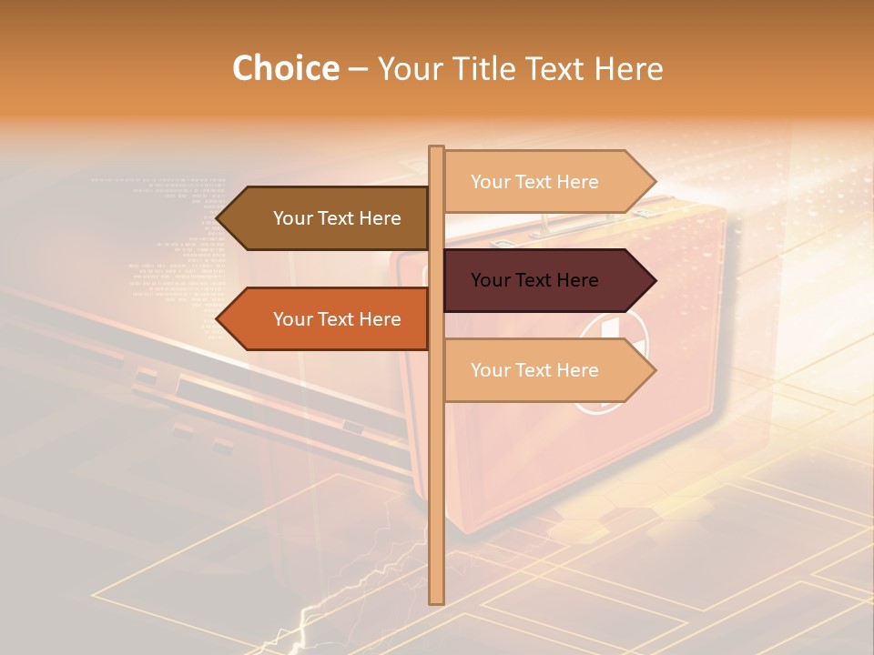 Case Threedimensional Effects PowerPoint Template