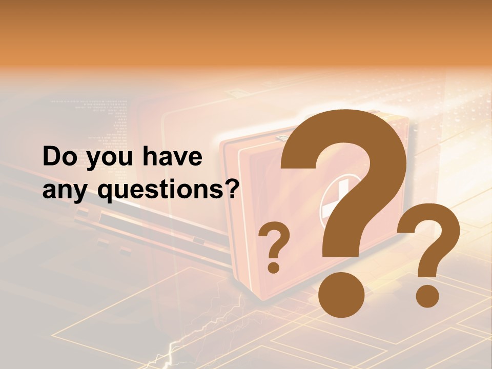 Case Threedimensional Effects PowerPoint Template