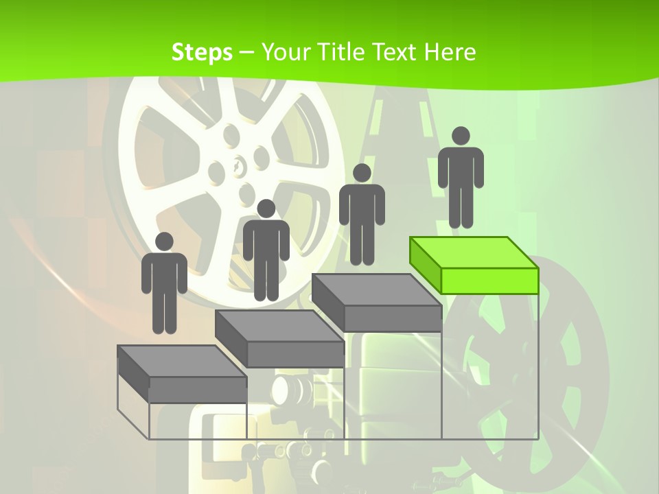 Movie Rotation Colour PowerPoint Template