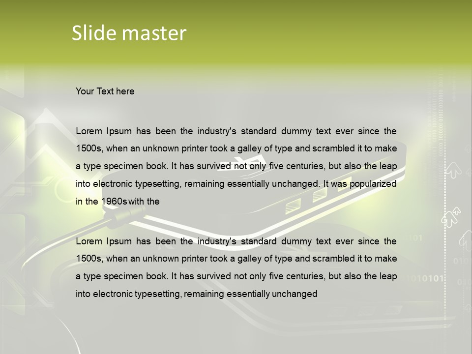 Illustration Electronic Internet PowerPoint Template