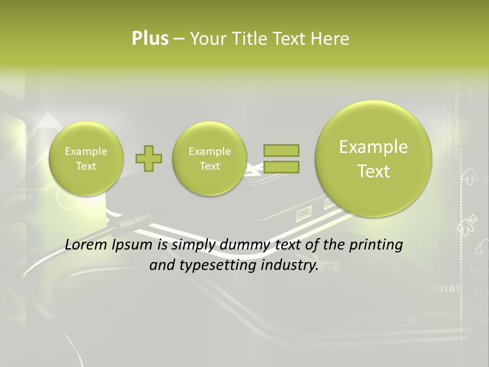 Illustration Electronic Internet PowerPoint Template