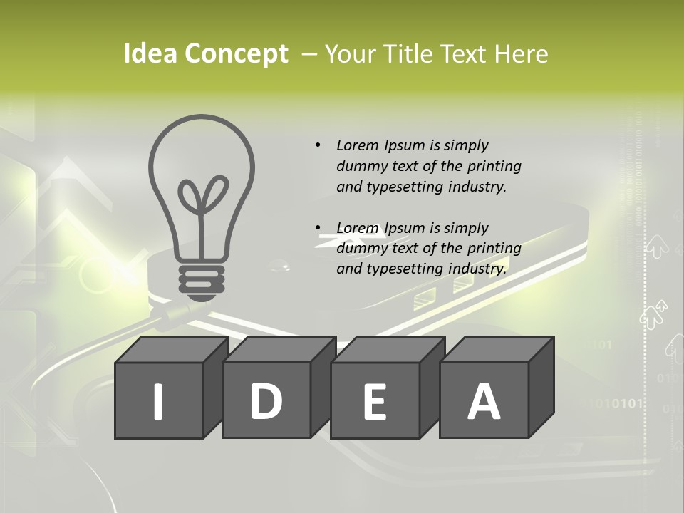 Illustration Electronic Internet PowerPoint Template