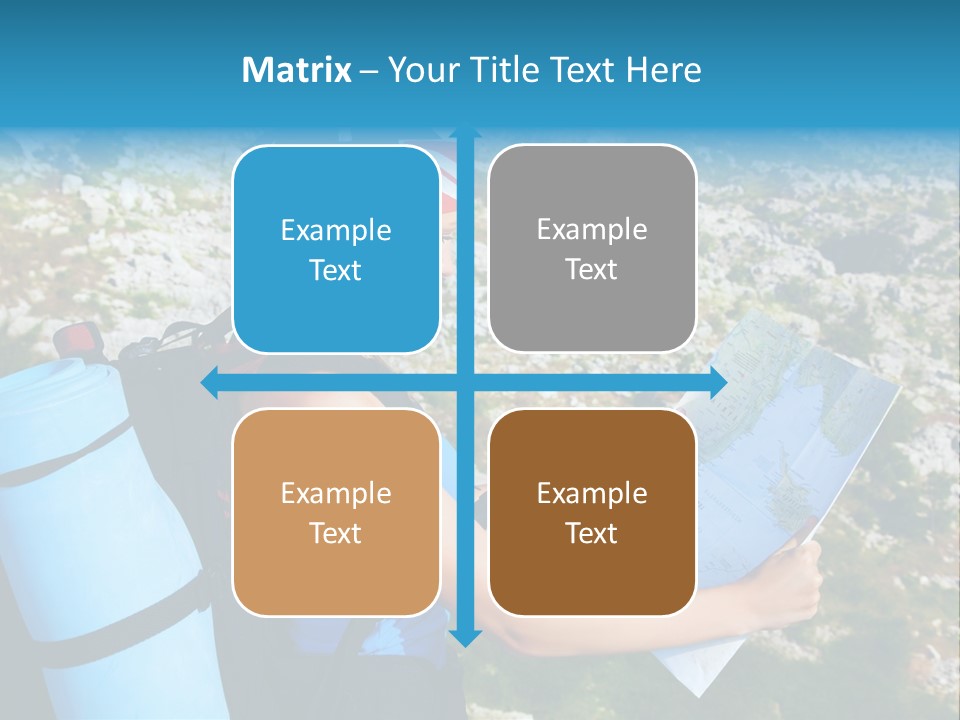 Climbing Eco Caucasian PowerPoint Template