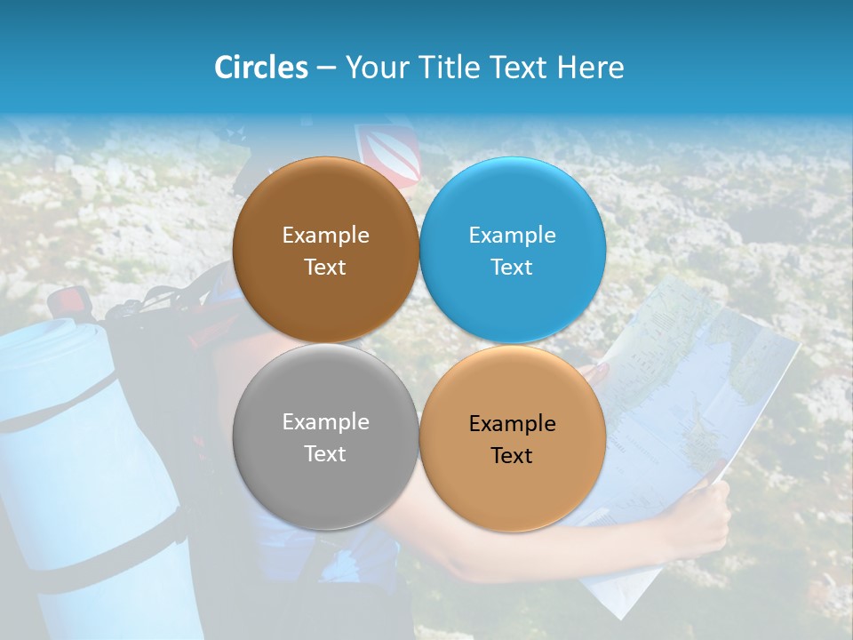 Climbing Eco Caucasian PowerPoint Template