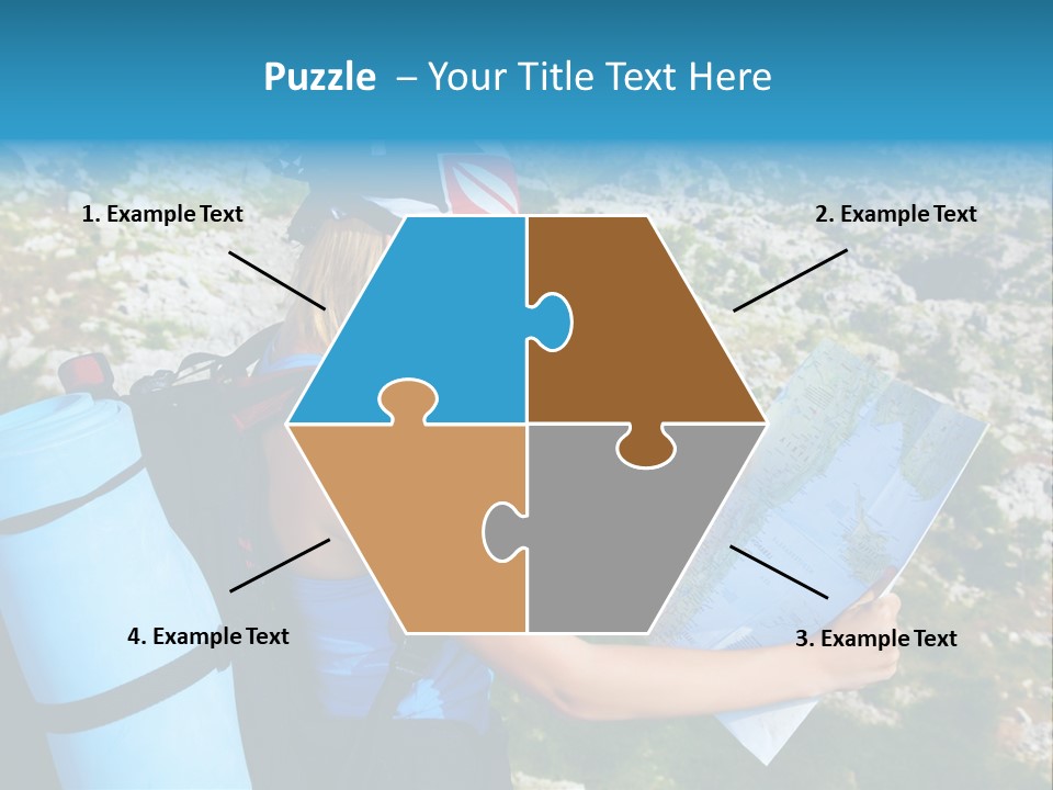 Climbing Eco Caucasian PowerPoint Template