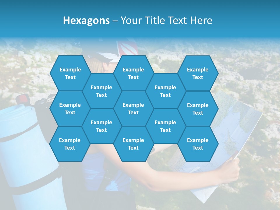 Climbing Eco Caucasian PowerPoint Template