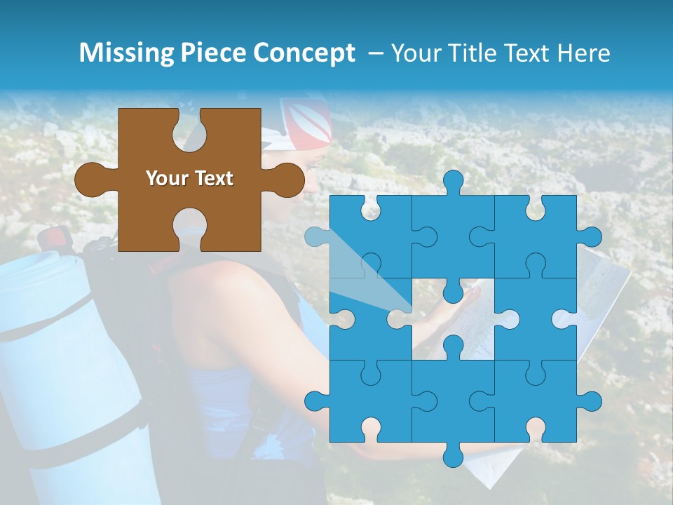 Climbing Eco Caucasian PowerPoint Template