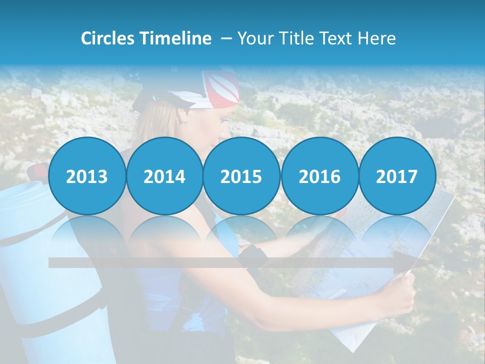 Climbing Eco Caucasian PowerPoint Template