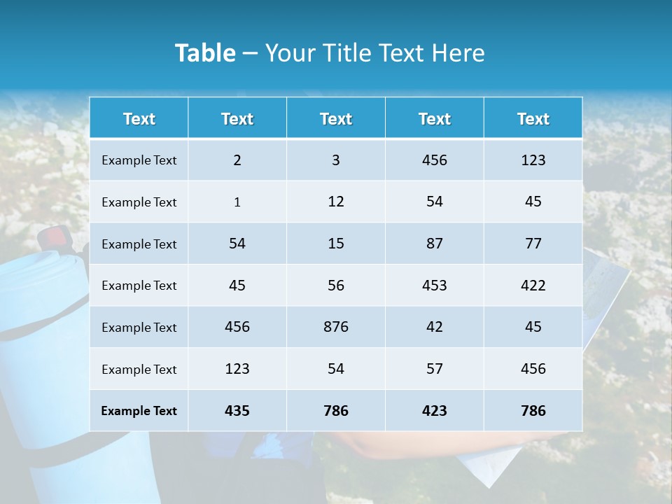 Climbing Eco Caucasian PowerPoint Template