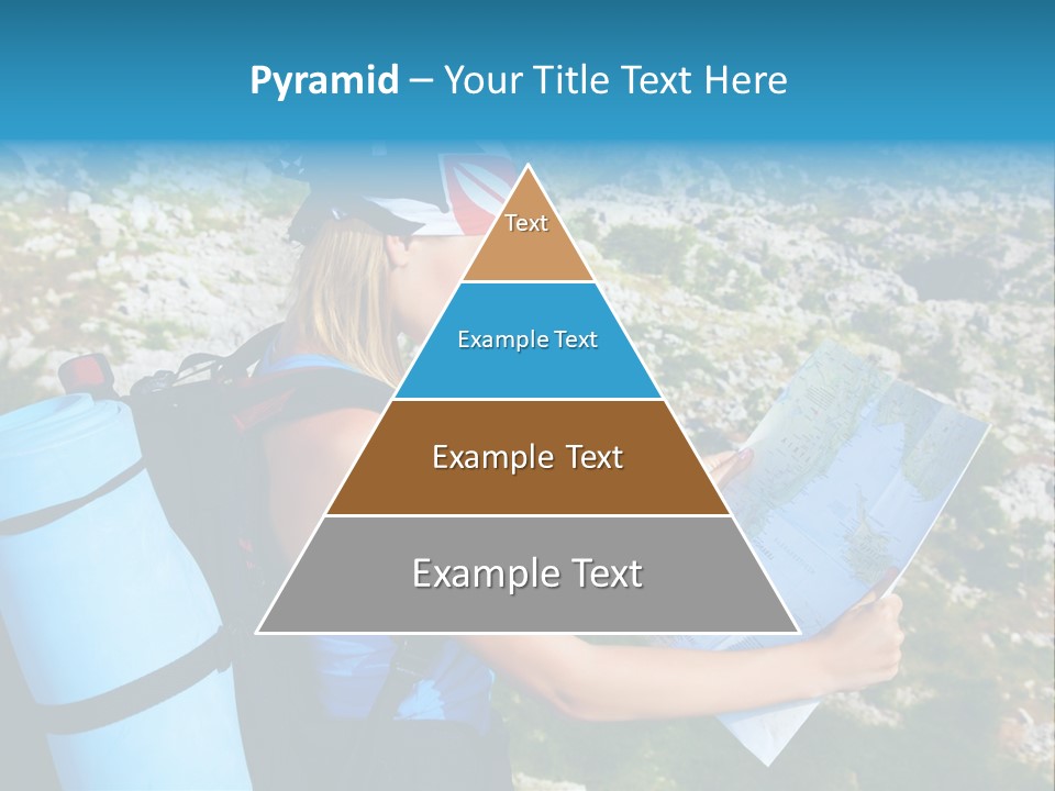 Climbing Eco Caucasian PowerPoint Template