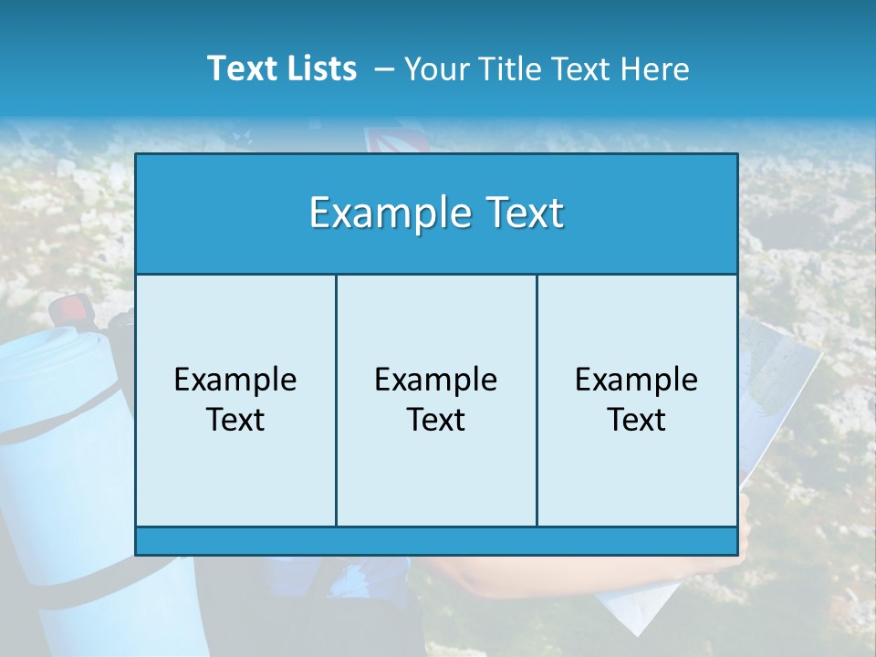 Climbing Eco Caucasian PowerPoint Template