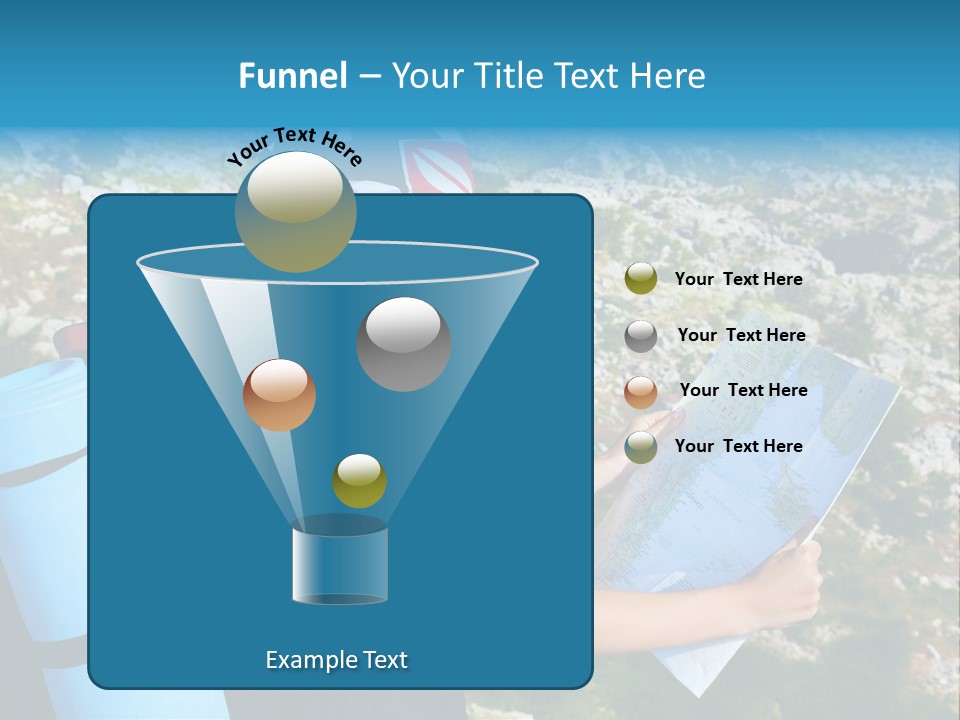 Climbing Eco Caucasian PowerPoint Template