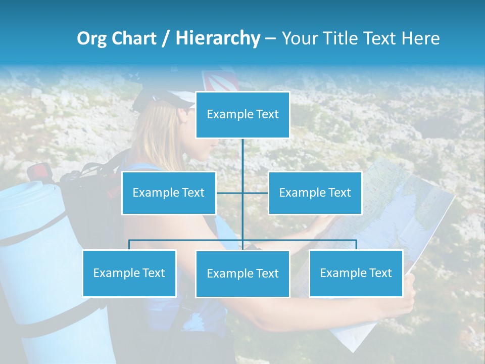 Climbing Eco Caucasian PowerPoint Template