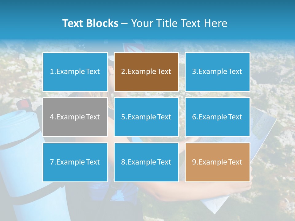 Climbing Eco Caucasian PowerPoint Template