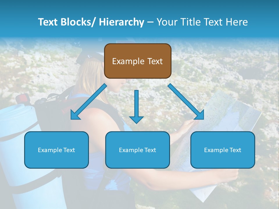 Climbing Eco Caucasian PowerPoint Template