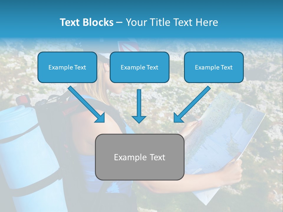 Climbing Eco Caucasian PowerPoint Template