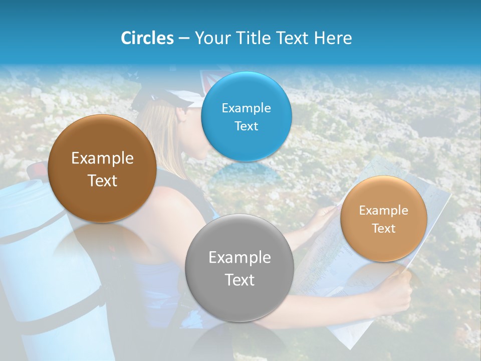 Climbing Eco Caucasian PowerPoint Template