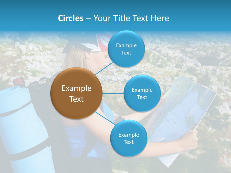 Climbing Eco Caucasian PowerPoint Template