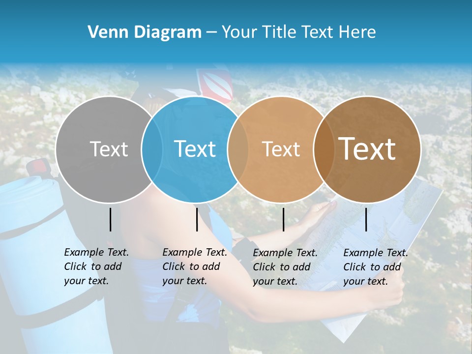 Climbing Eco Caucasian PowerPoint Template