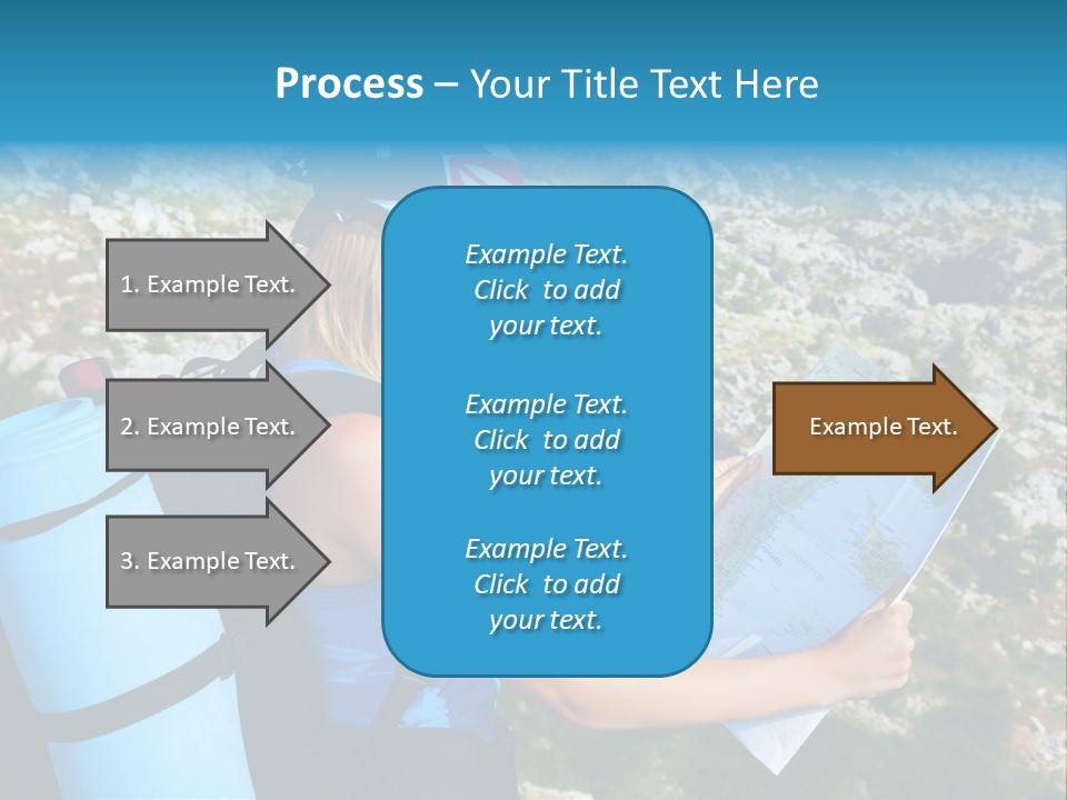 Climbing Eco Caucasian PowerPoint Template