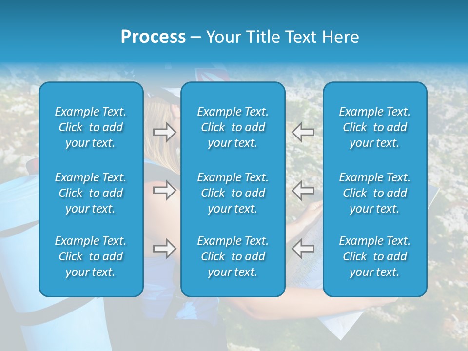Climbing Eco Caucasian PowerPoint Template