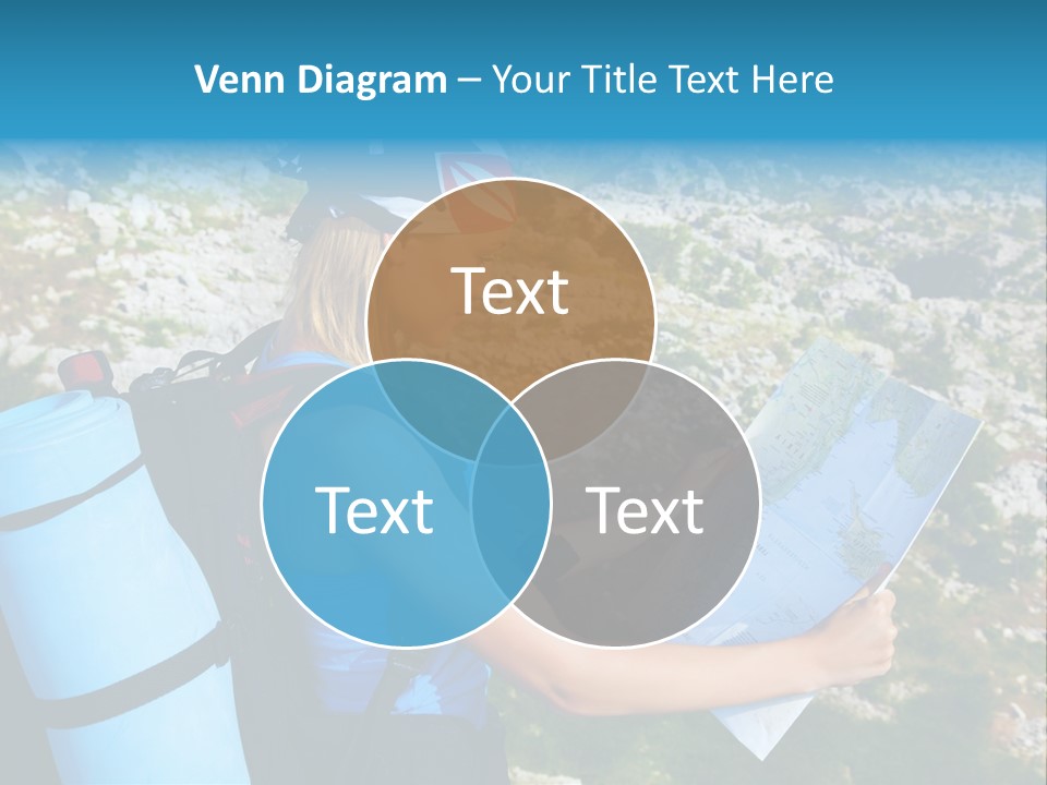 Climbing Eco Caucasian PowerPoint Template