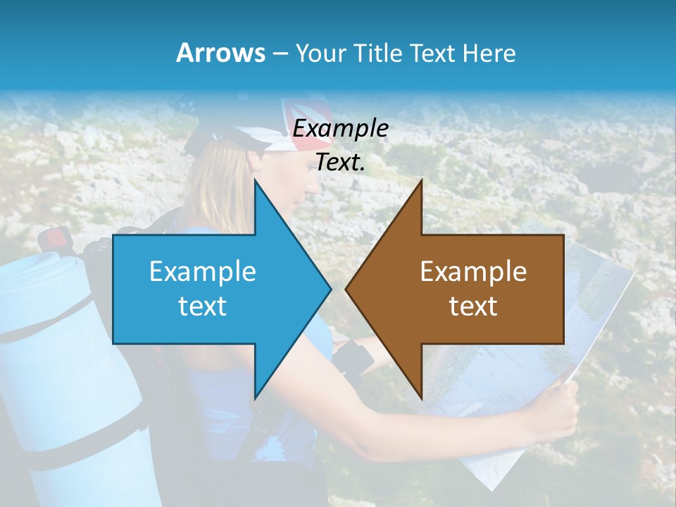 Climbing Eco Caucasian PowerPoint Template