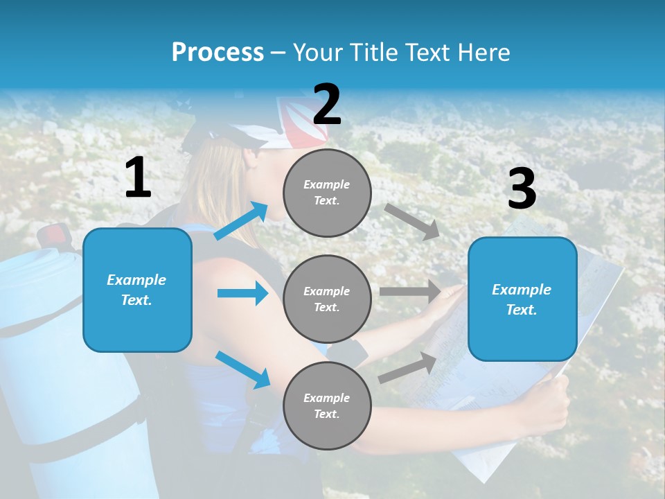 Climbing Eco Caucasian PowerPoint Template