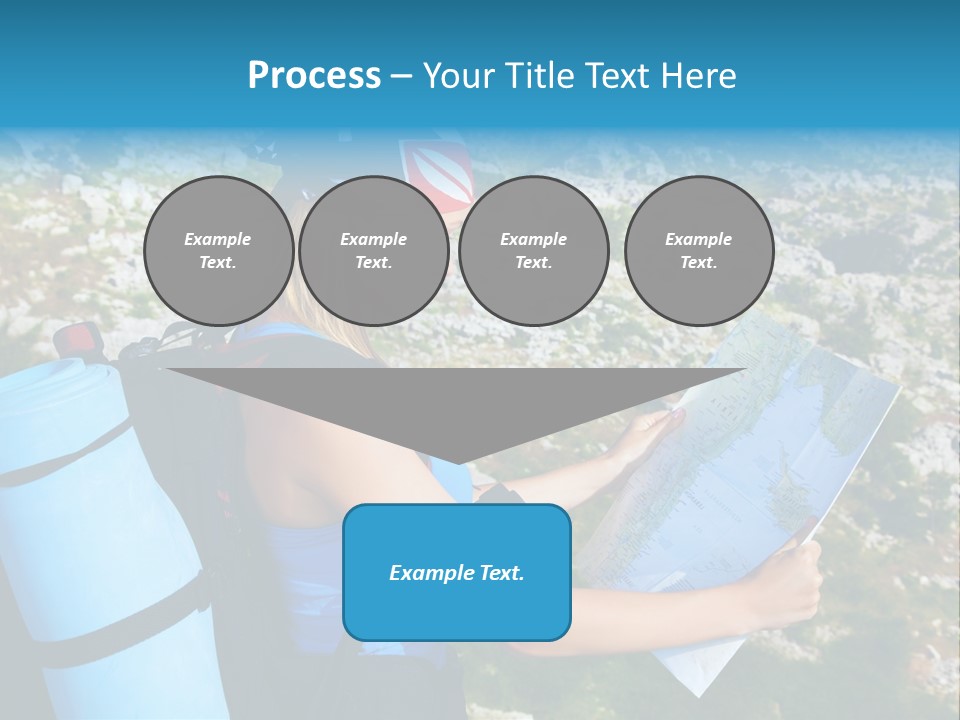 Climbing Eco Caucasian PowerPoint Template
