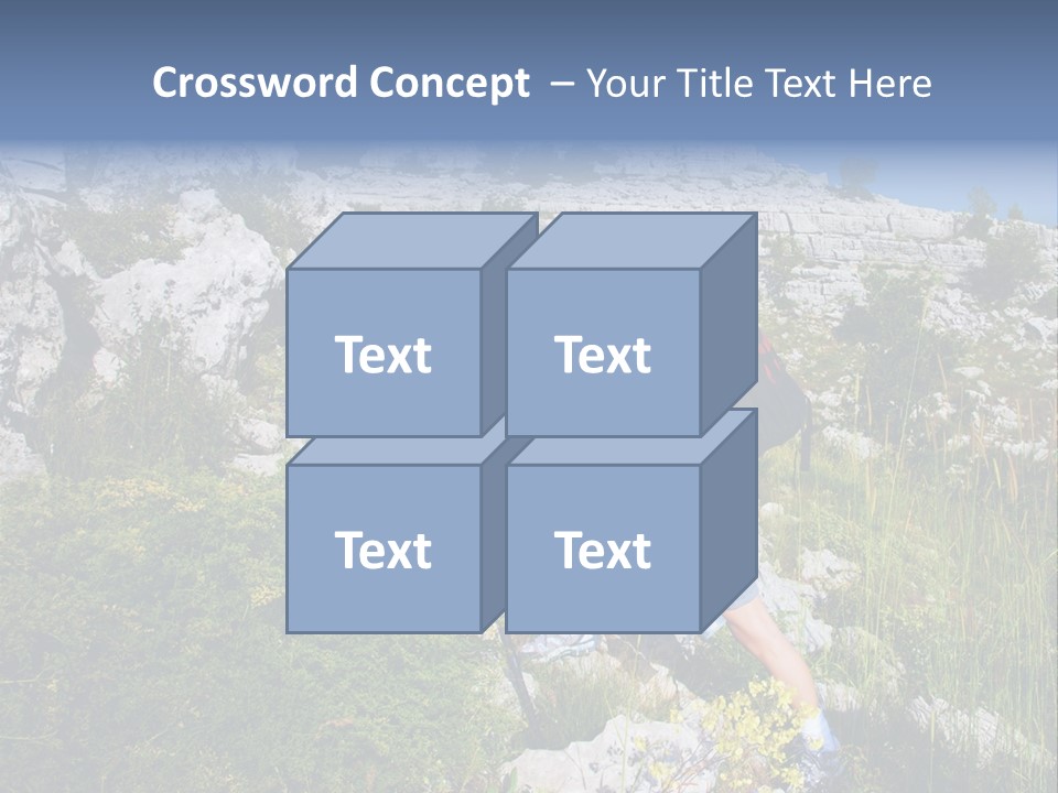 Adult Nature Hiker PowerPoint Template