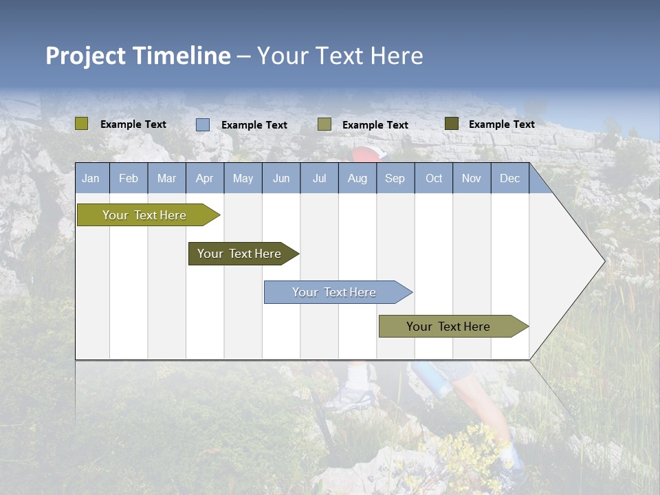 Adult Nature Hiker PowerPoint Template