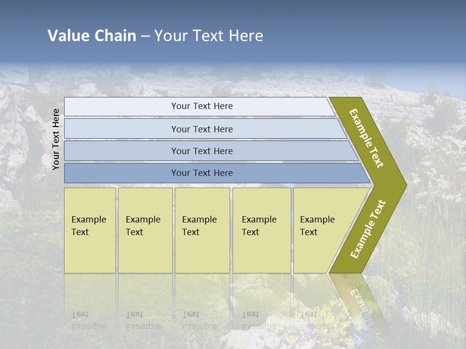 Adult Nature Hiker PowerPoint Template