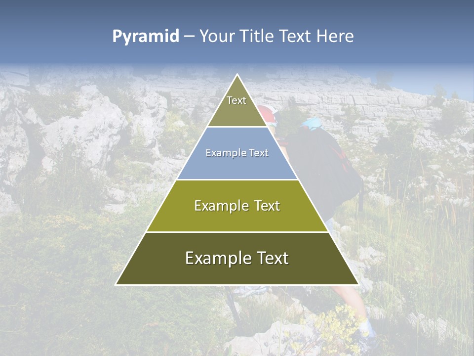 Adult Nature Hiker PowerPoint Template