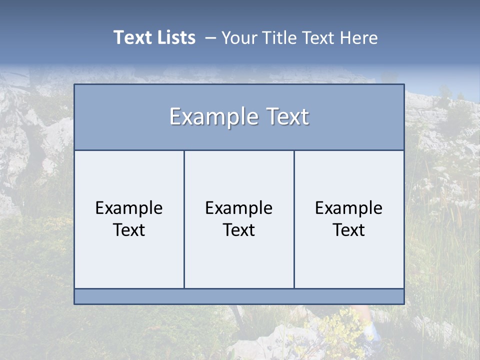 Adult Nature Hiker PowerPoint Template