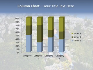 Adult Nature Hiker PowerPoint Template