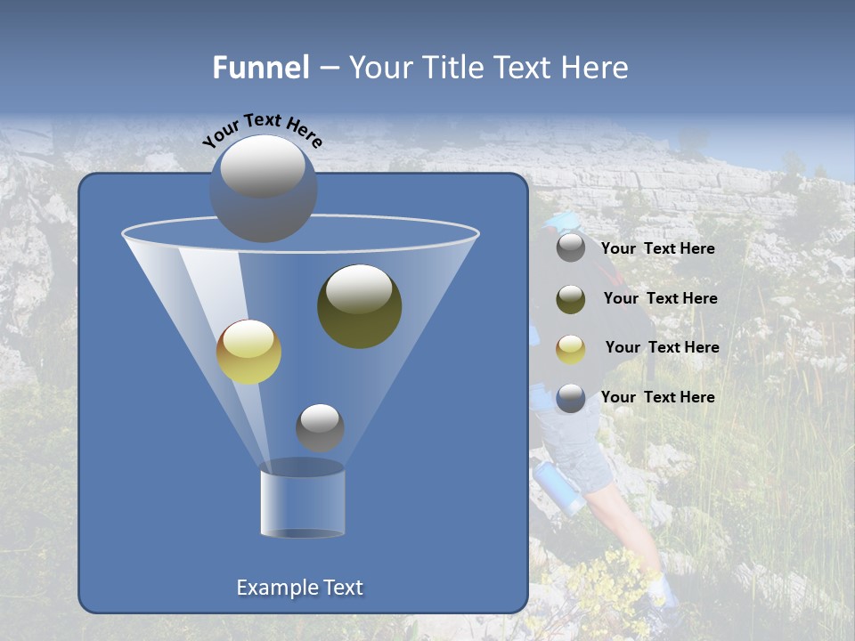 Adult Nature Hiker PowerPoint Template