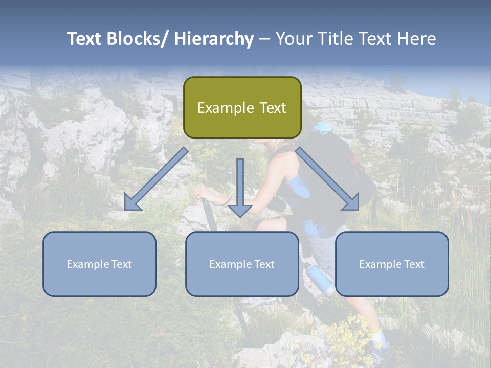 Adult Nature Hiker PowerPoint Template