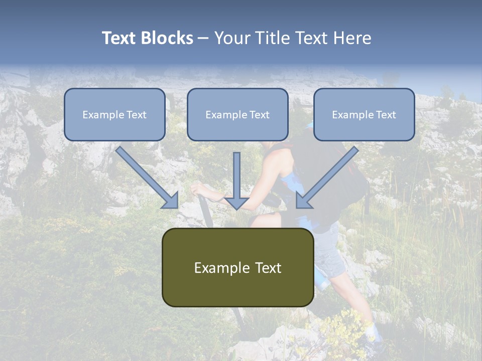 Adult Nature Hiker PowerPoint Template