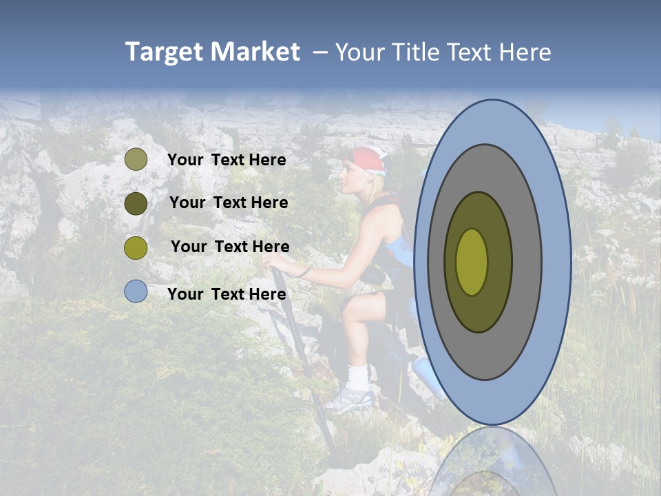 Adult Nature Hiker PowerPoint Template