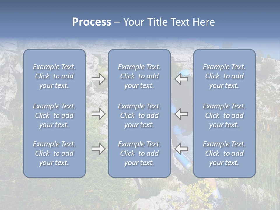 Adult Nature Hiker PowerPoint Template