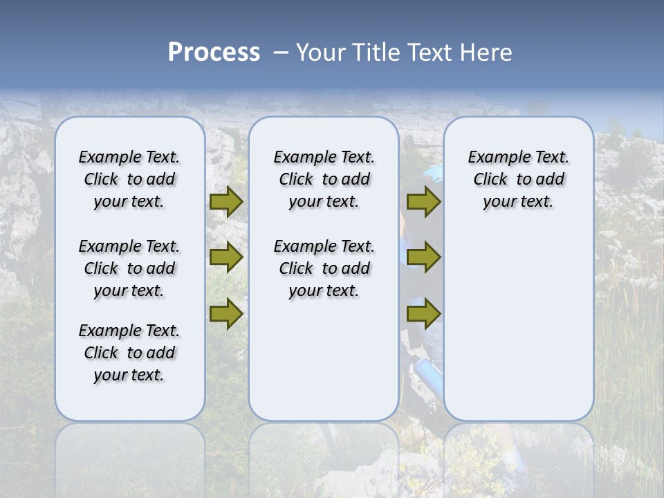 Adult Nature Hiker PowerPoint Template