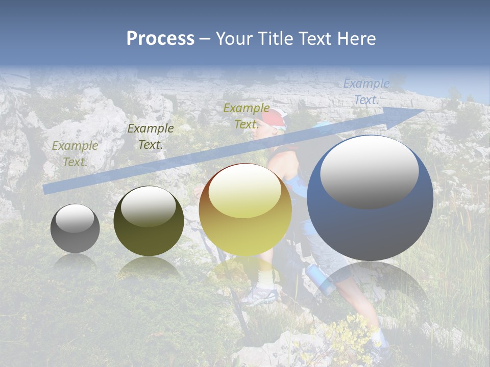 Adult Nature Hiker PowerPoint Template